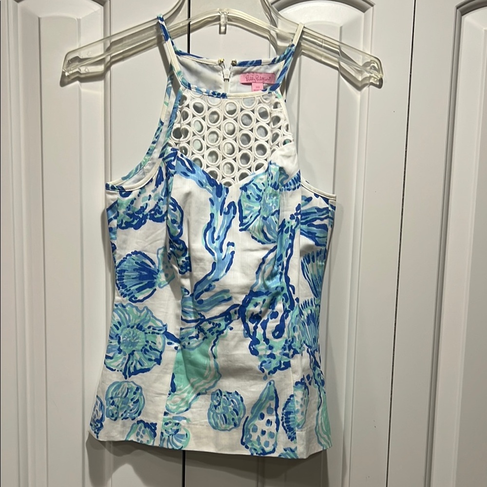 Lilly Pulitzer Women's Nautical Print Top- Size 00